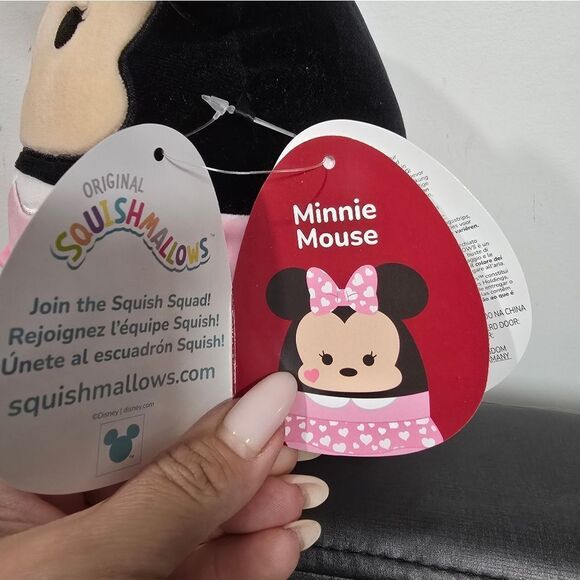 Lot of two Disney Minnie Mouse 8" Squishmallows Plush toys, New - Picture 9 of 9